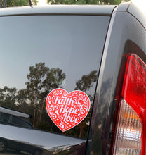 Load image into Gallery viewer, Faith Hope Love sticker