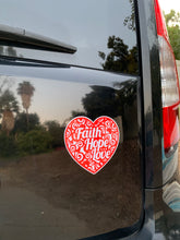 Load image into Gallery viewer, Faith Hope Love sticker