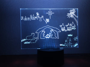 Christmas in Bethlehem touch lamp