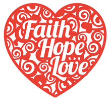 Load image into Gallery viewer, Faith Hope Love sticker